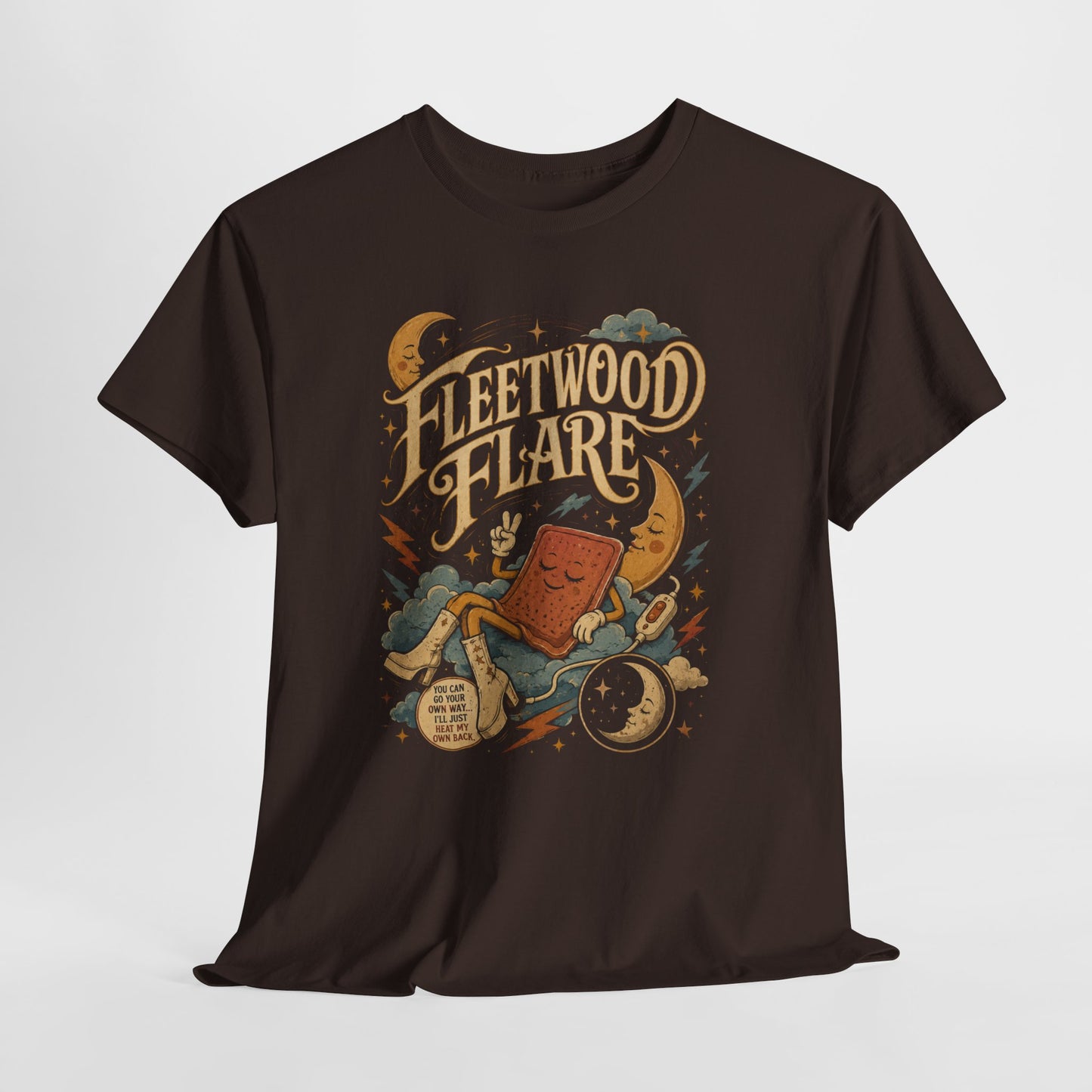 Fleetwood Flare – Celestial Spoonie Heating Pad Parody Design