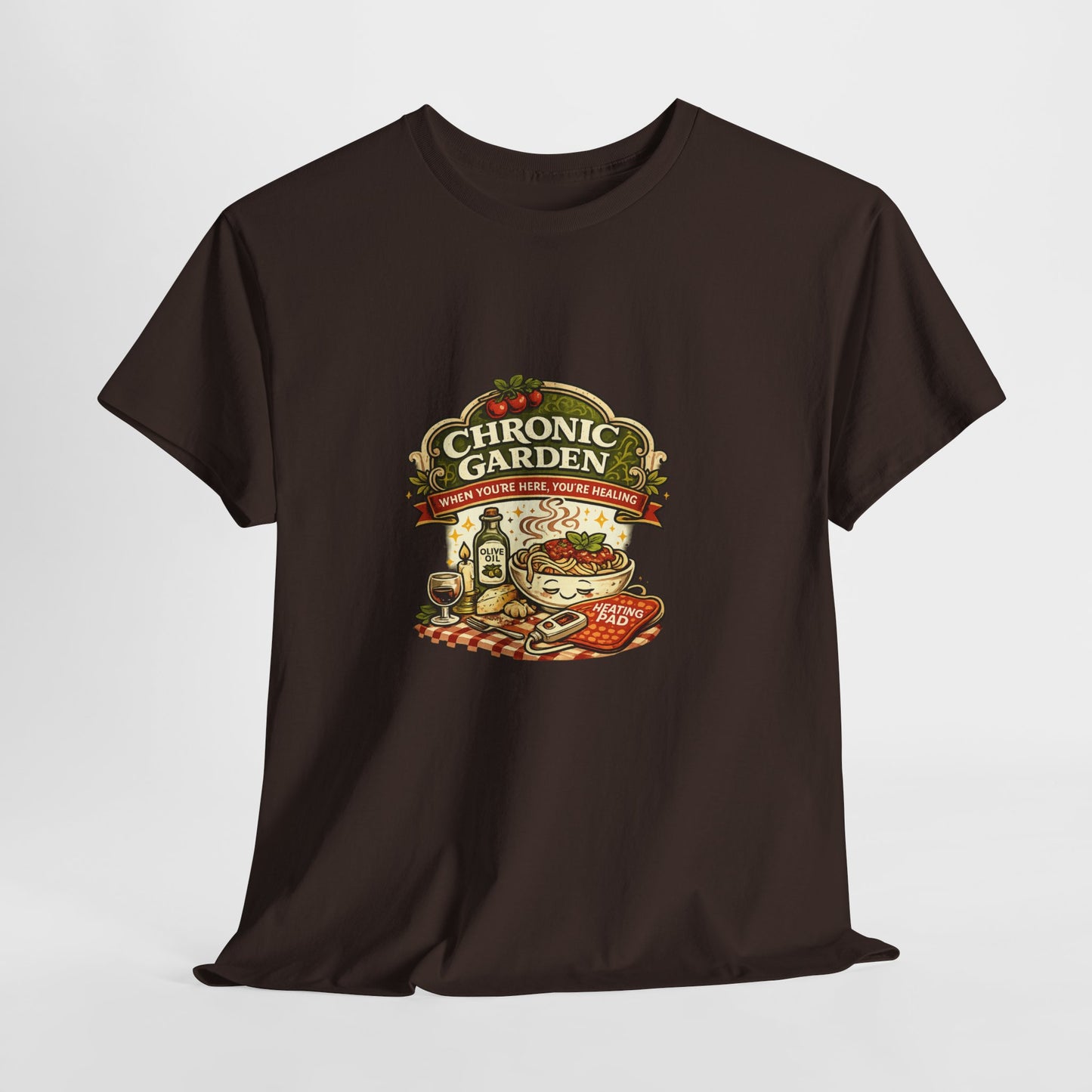 Chronic Garden Tee — Vintage Italian Food & Wine Graphic T-Shirt