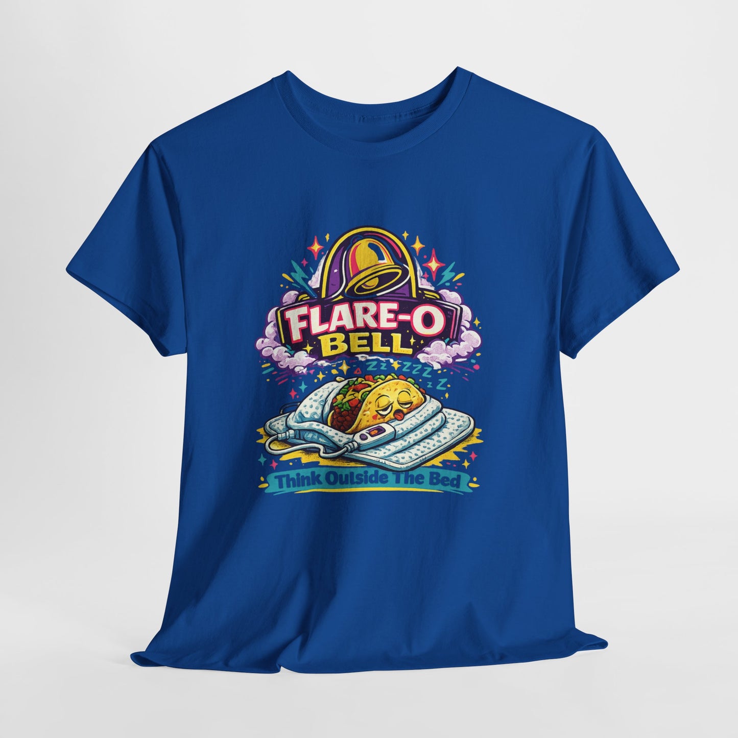 Flare-O Bell: Think Outside The Bed Retro Space Graphic Tee
