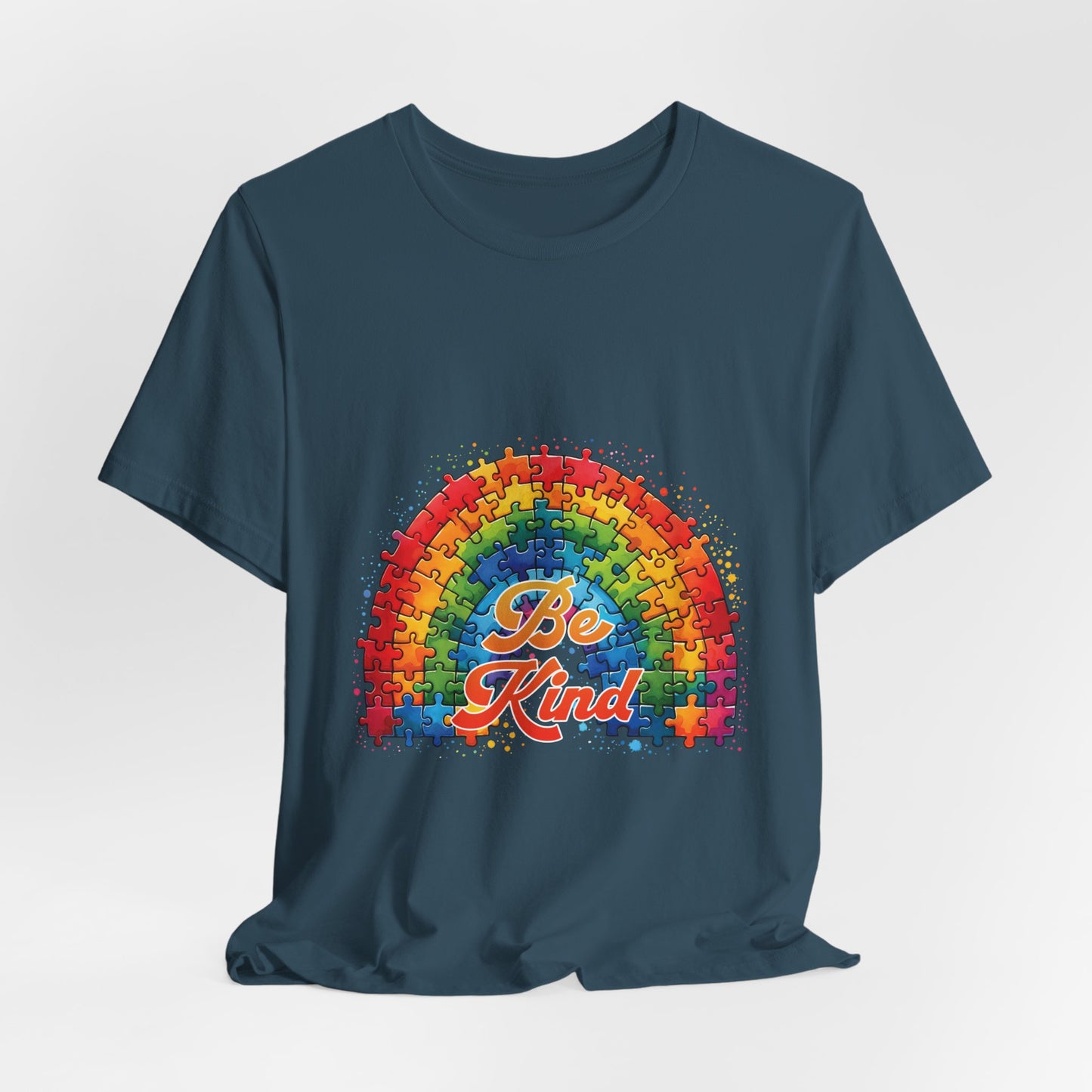 Be Kind Autism Rainbow Tee
