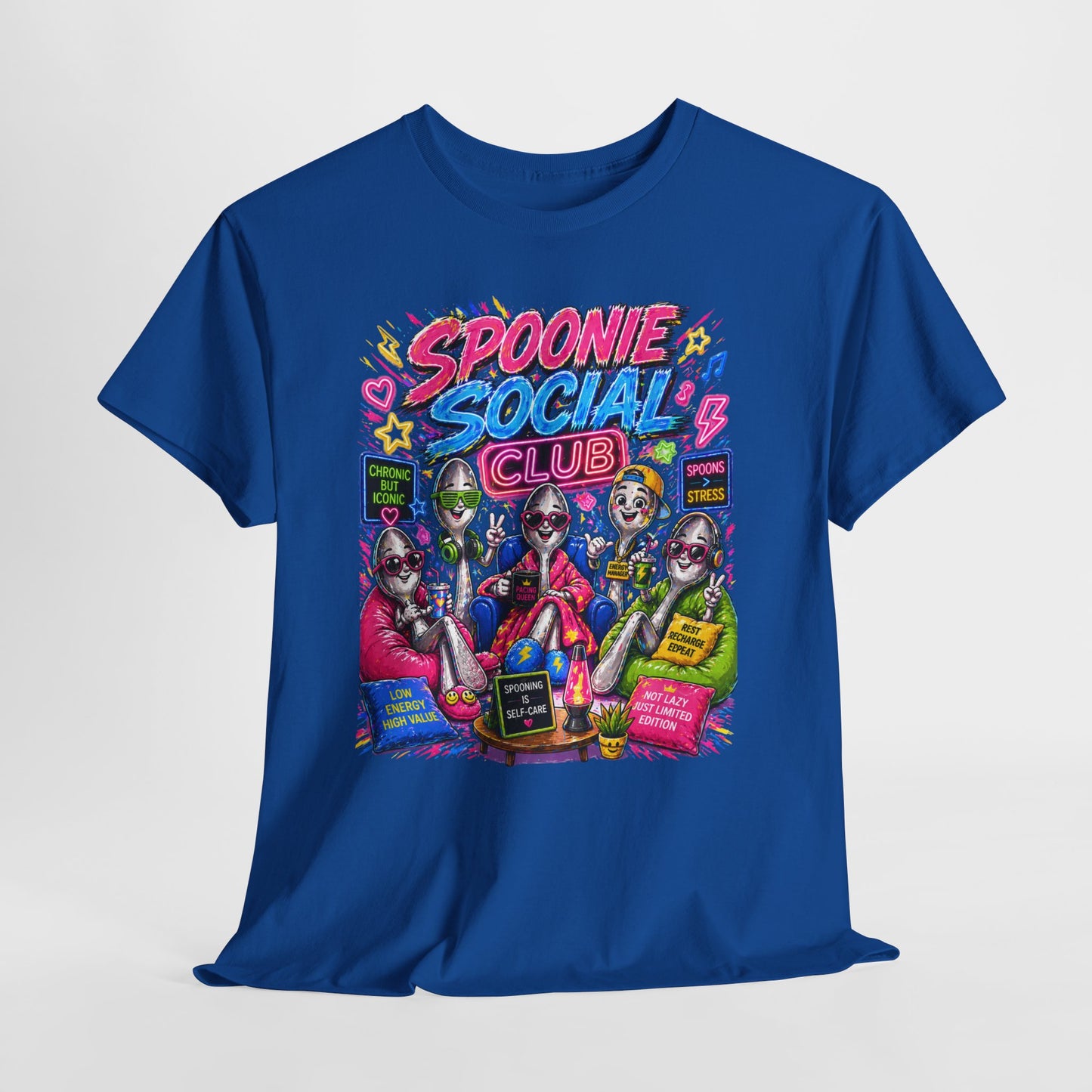 Spoonie Social Club T-Shirt — Chronic Illness Awareness Graphic Tee
