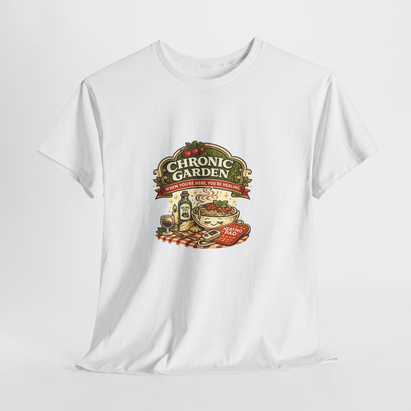 Chronic Garden Tee — Vintage Italian Food & Wine Graphic T-Shirt