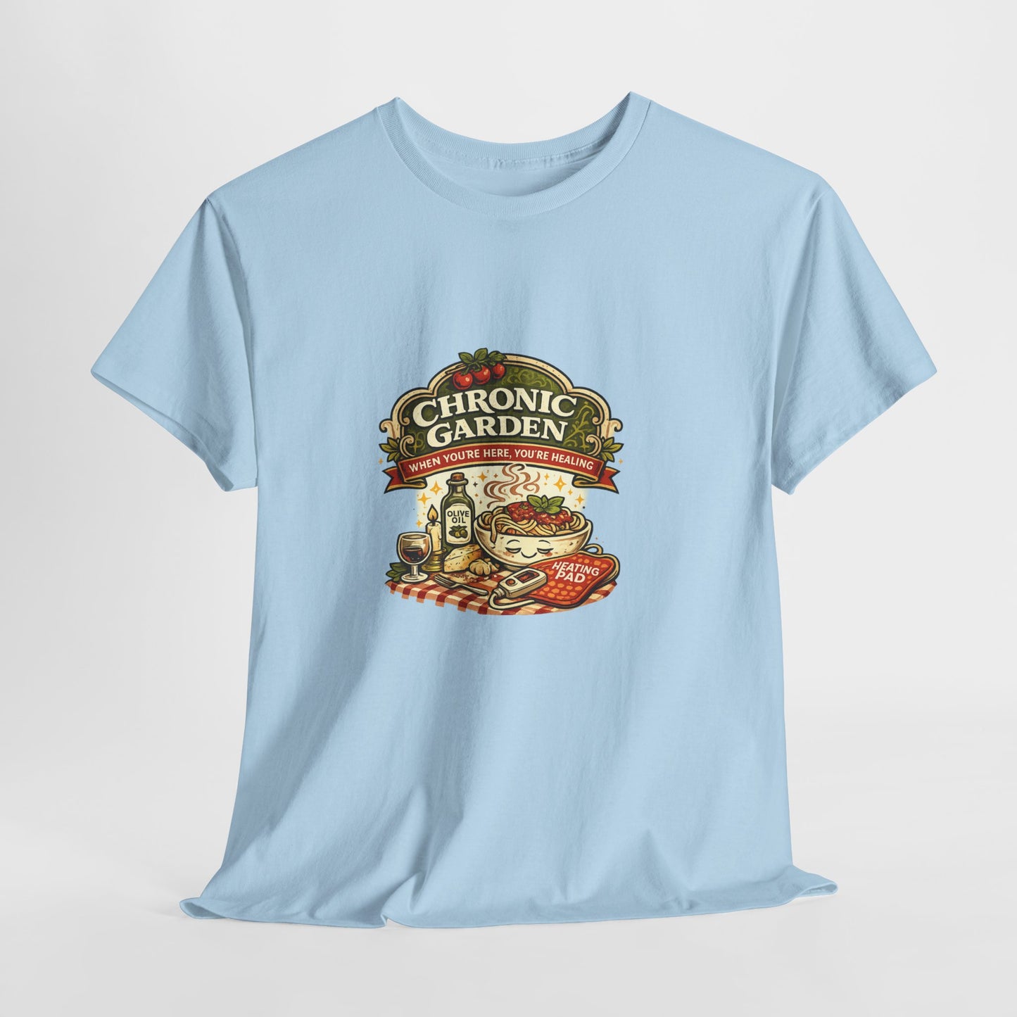 Chronic Garden Tee — Vintage Italian Food & Wine Graphic T-Shirt