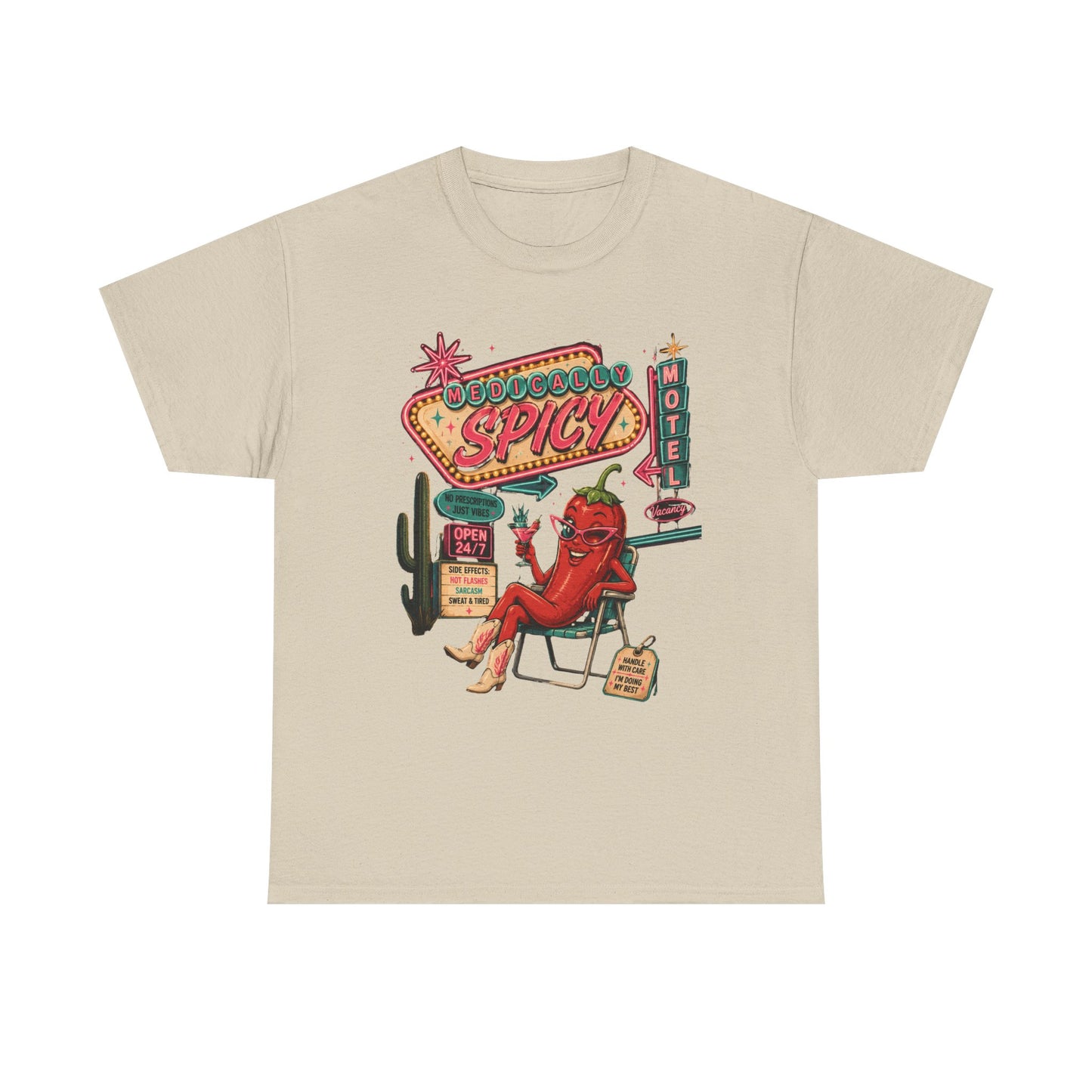 Medically Spicy T-Shirt — Retro Hot Pepper Diner Graphic Tee