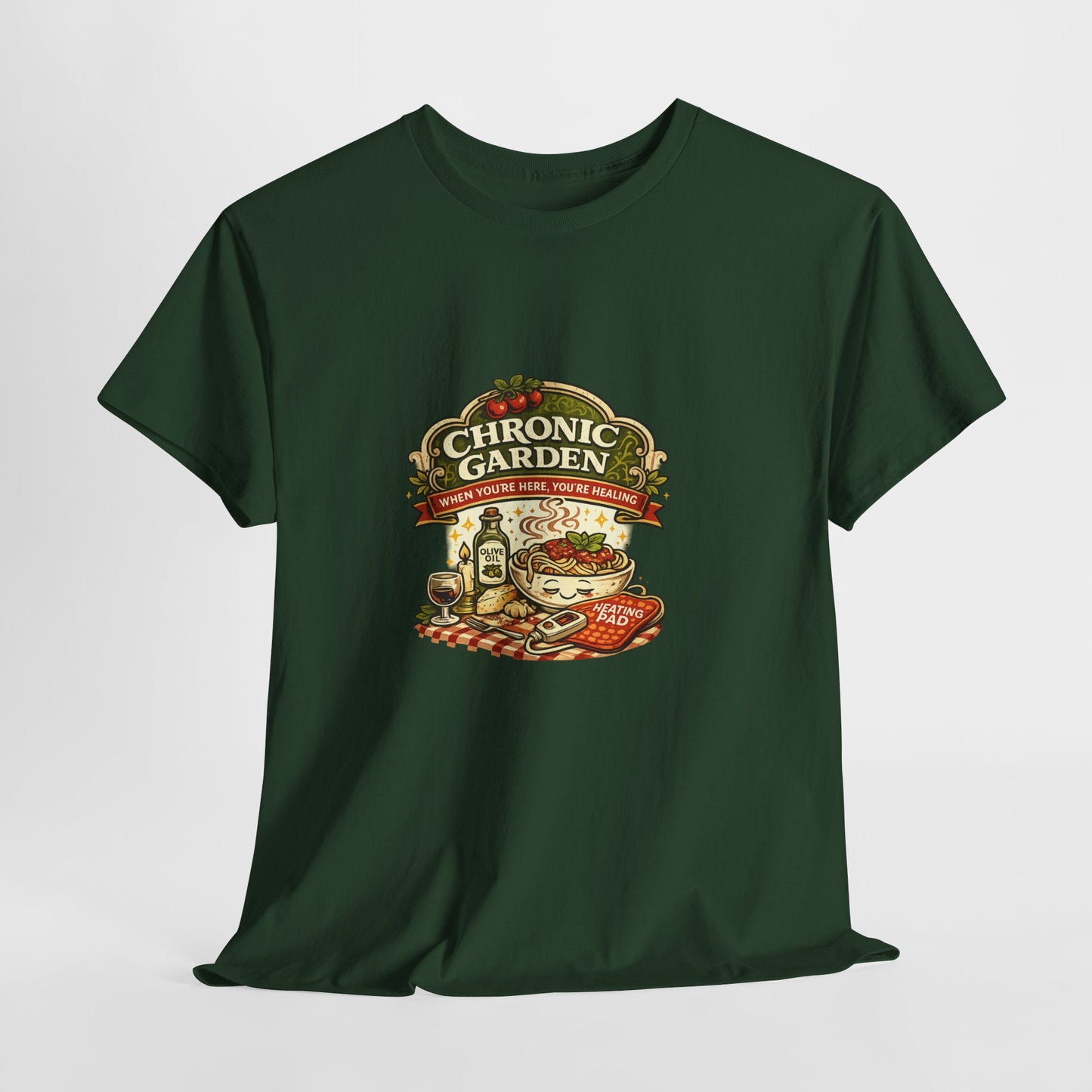 Chronic Garden Tee — Vintage Italian Food & Wine Graphic T-Shirt