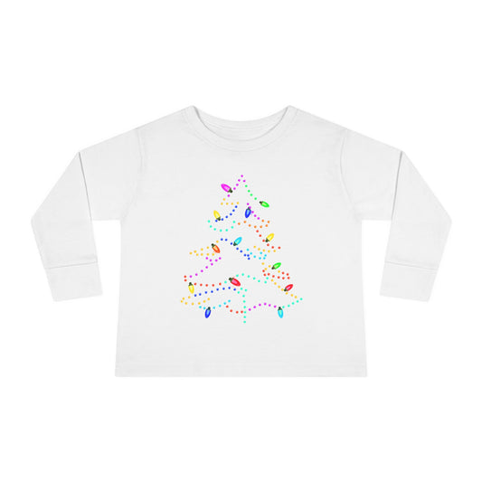 Christmas Lights Toddler  Long Sleeve Tee