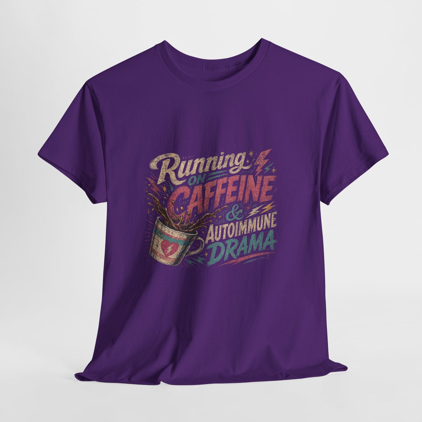 Running On Caffeine & Autoimmune Drama Adult T-Shirt