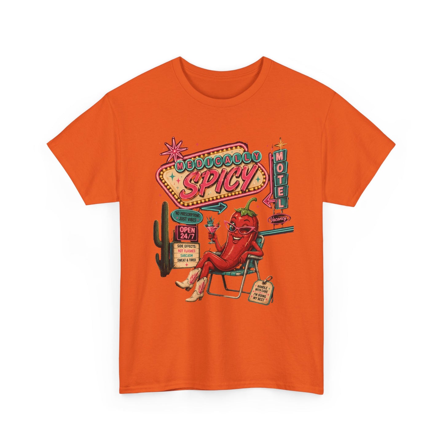 Medically Spicy T-Shirt — Retro Hot Pepper Diner Graphic Tee