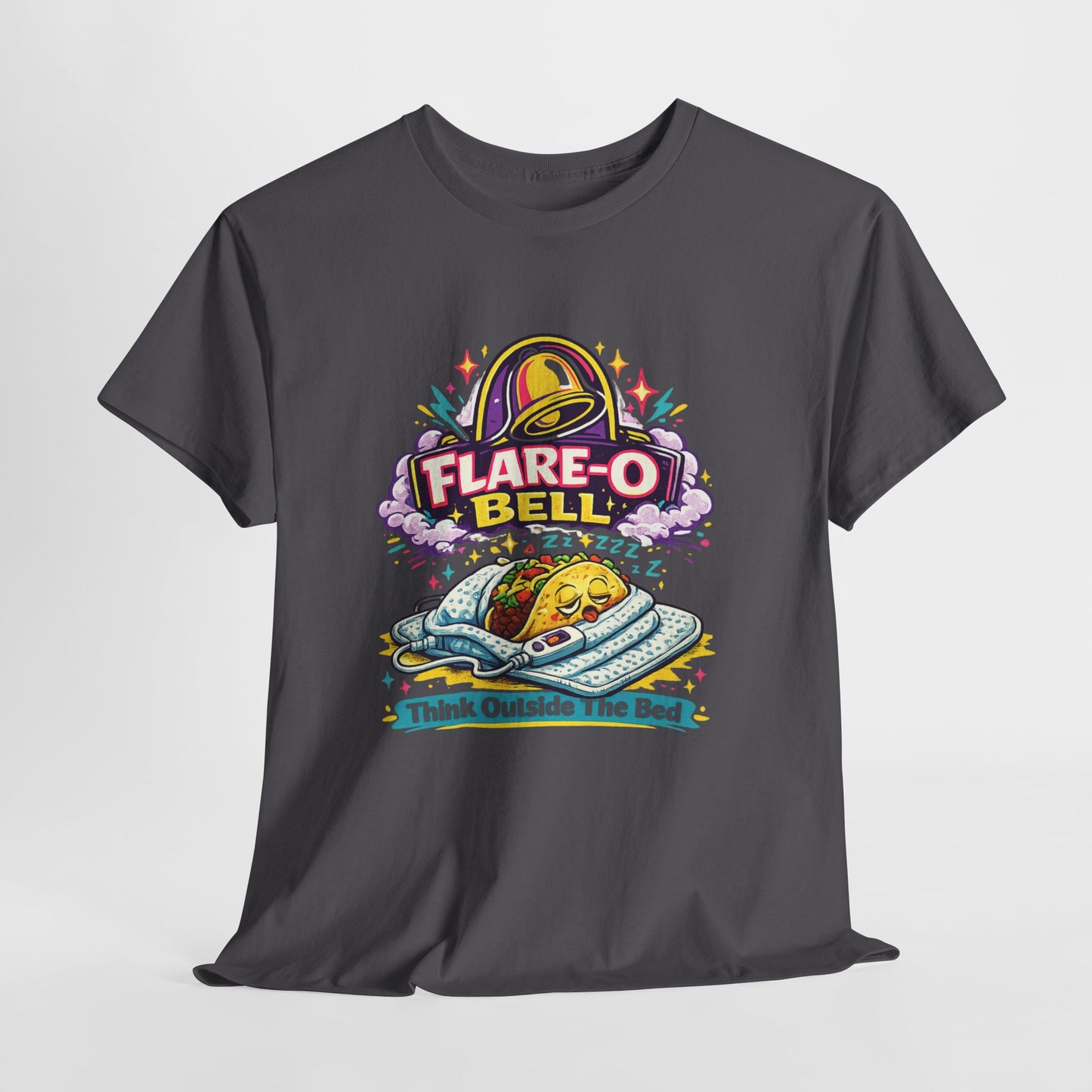 Flare-O Bell: Think Outside The Bed Retro Space Graphic Tee