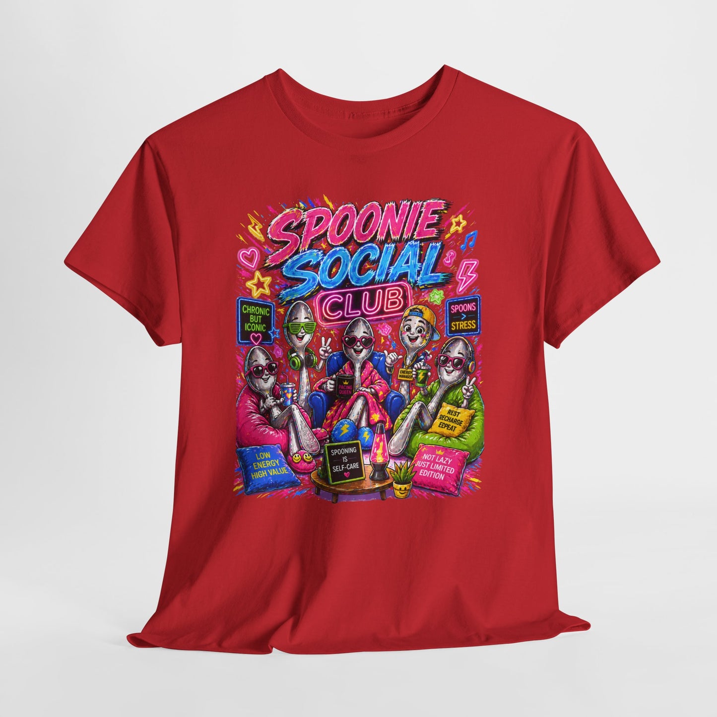 Spoonie Social Club T-Shirt — Chronic Illness Awareness Graphic Tee
