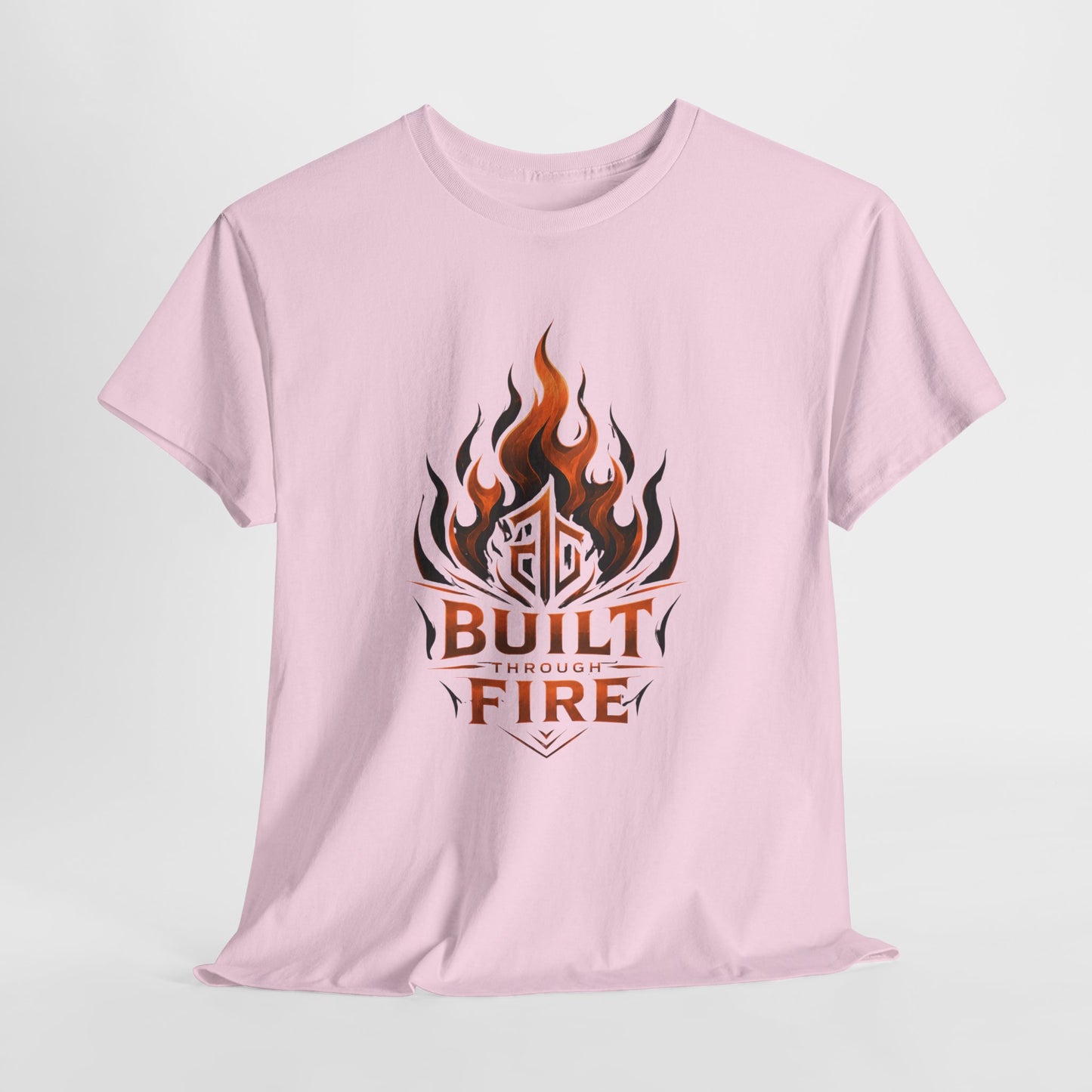 Built Through Fire T-Shirt — Flame Logo Graphic Tee