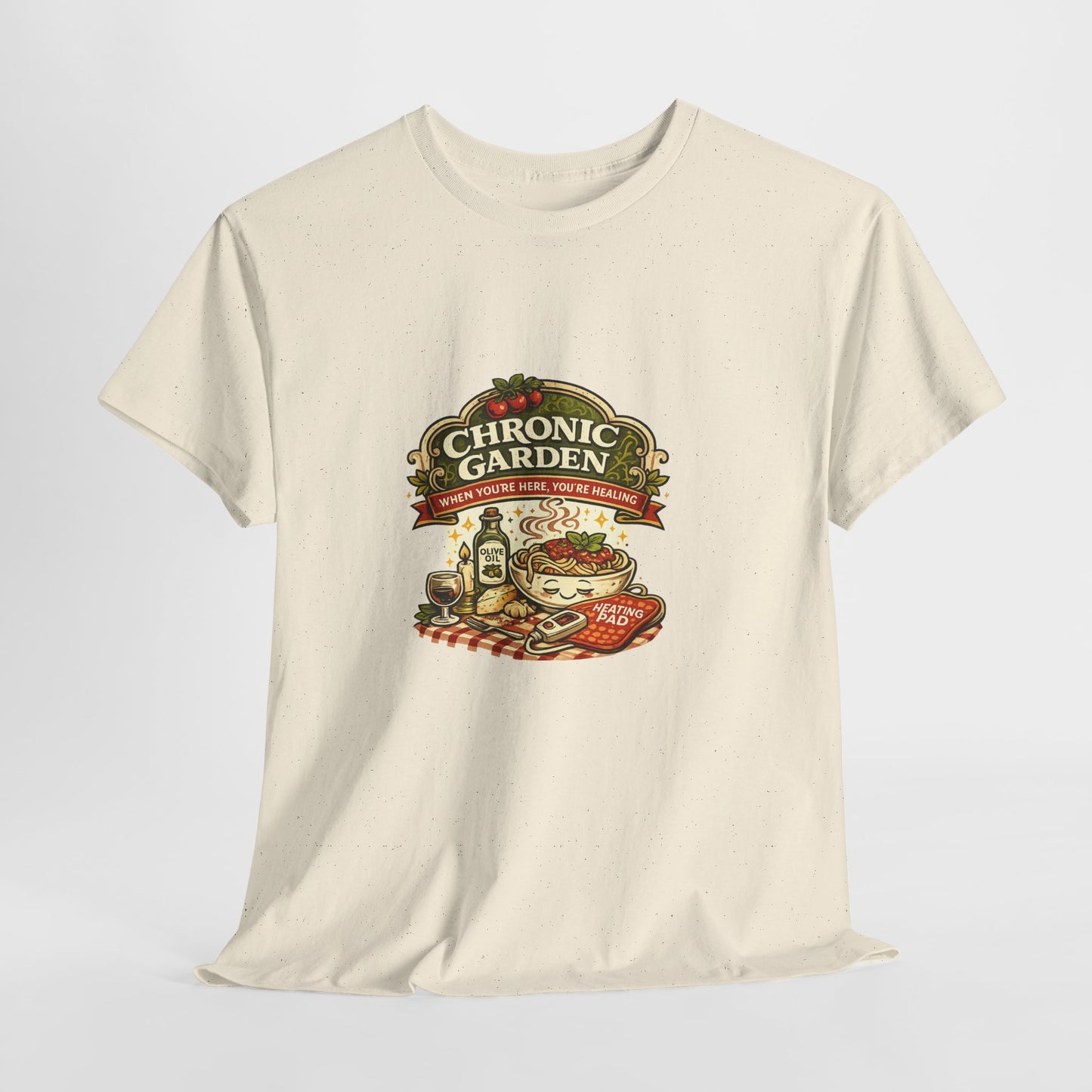 Chronic Garden Tee — Vintage Italian Food & Wine Graphic T-Shirt