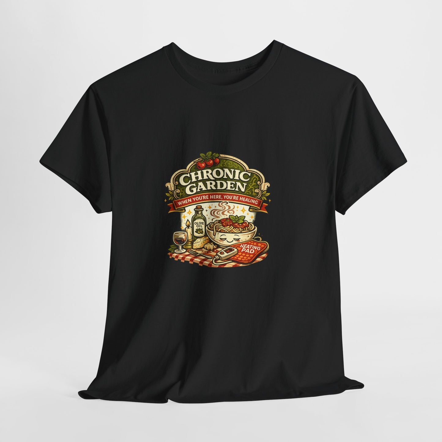 Chronic Garden Tee — Vintage Italian Food & Wine Graphic T-Shirt