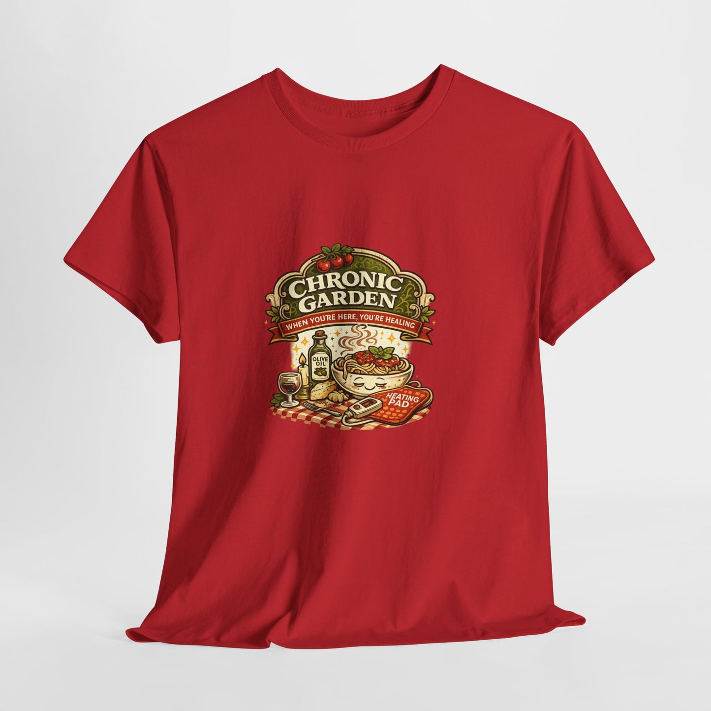 Chronic Garden Tee — Vintage Italian Food & Wine Graphic T-Shirt