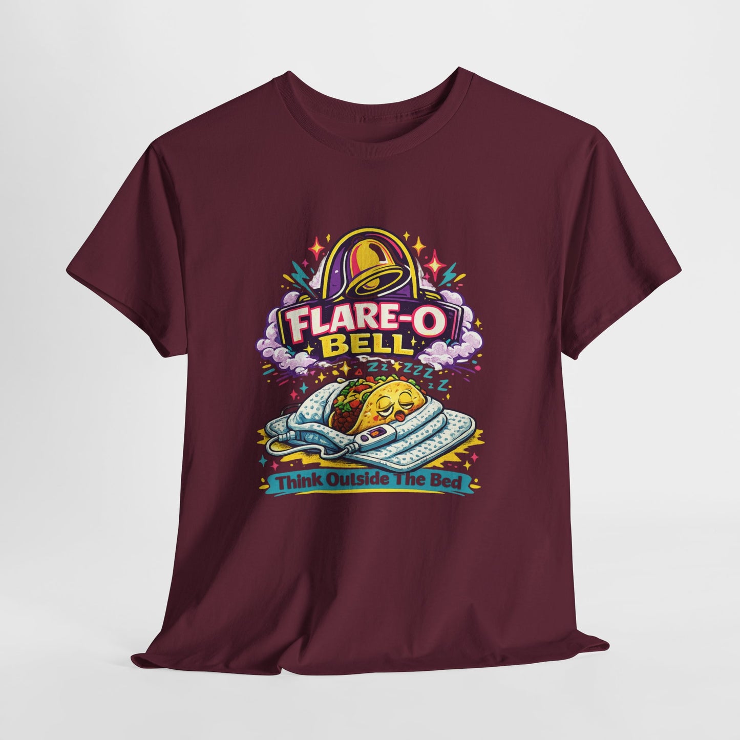 Flare-O Bell: Think Outside The Bed Retro Space Graphic Tee