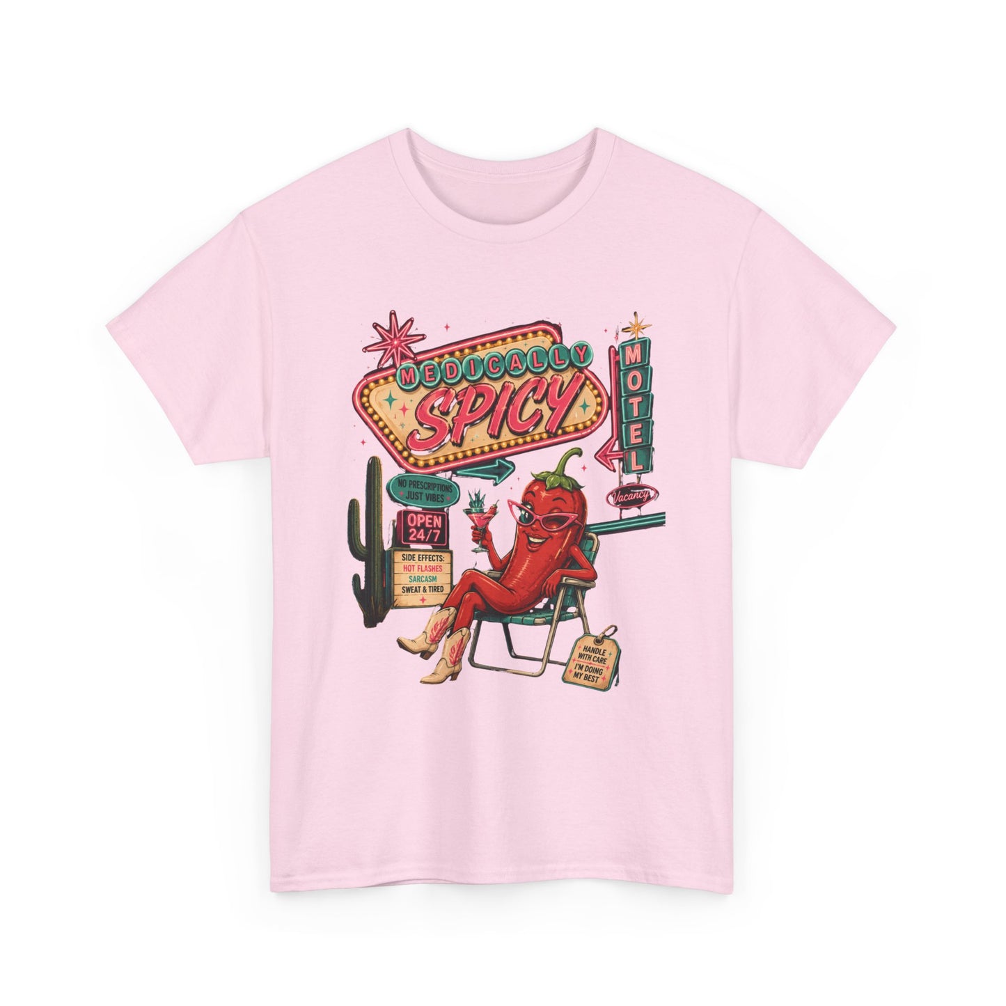 Medically Spicy T-Shirt — Retro Hot Pepper Diner Graphic Tee