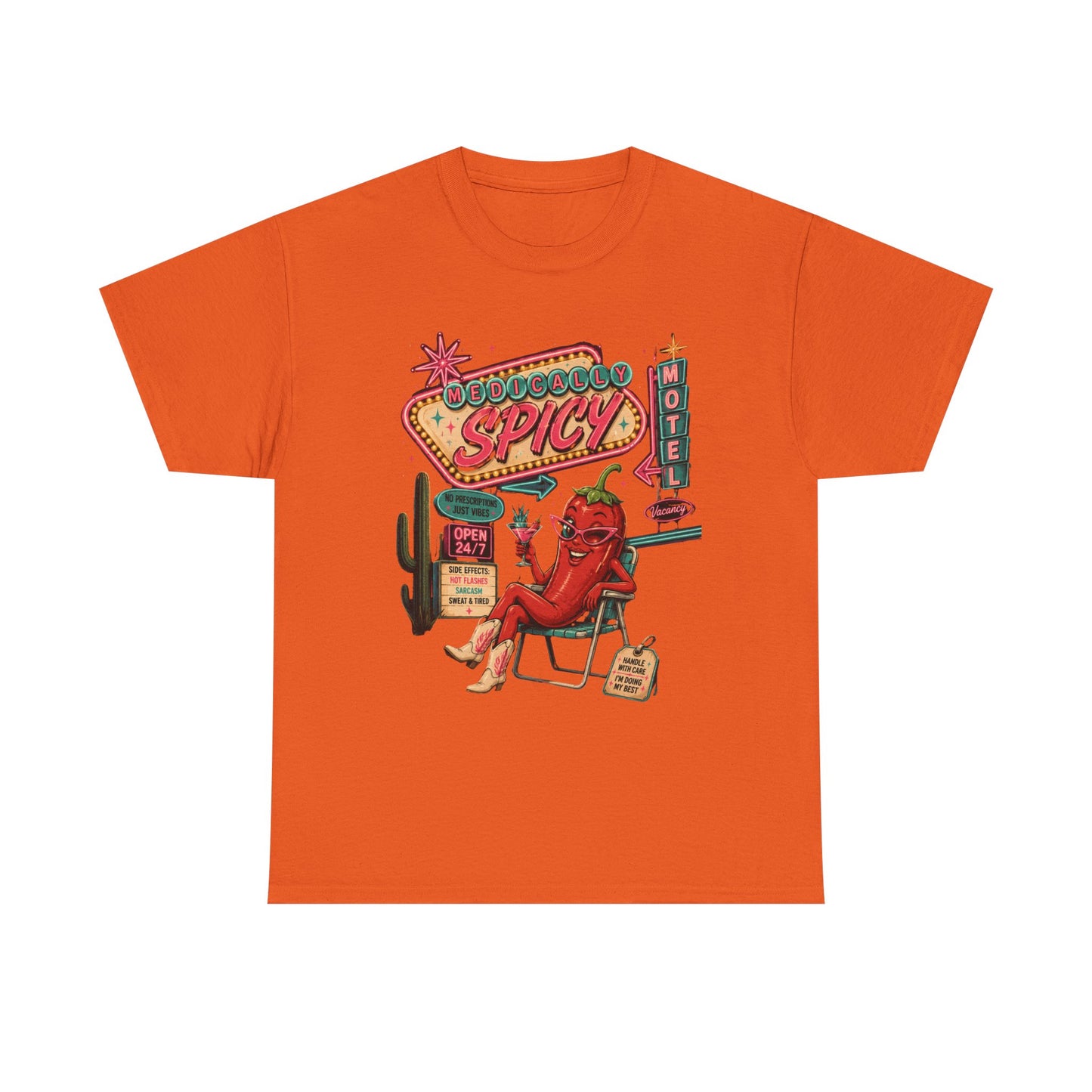 Medically Spicy T-Shirt — Retro Hot Pepper Diner Graphic Tee