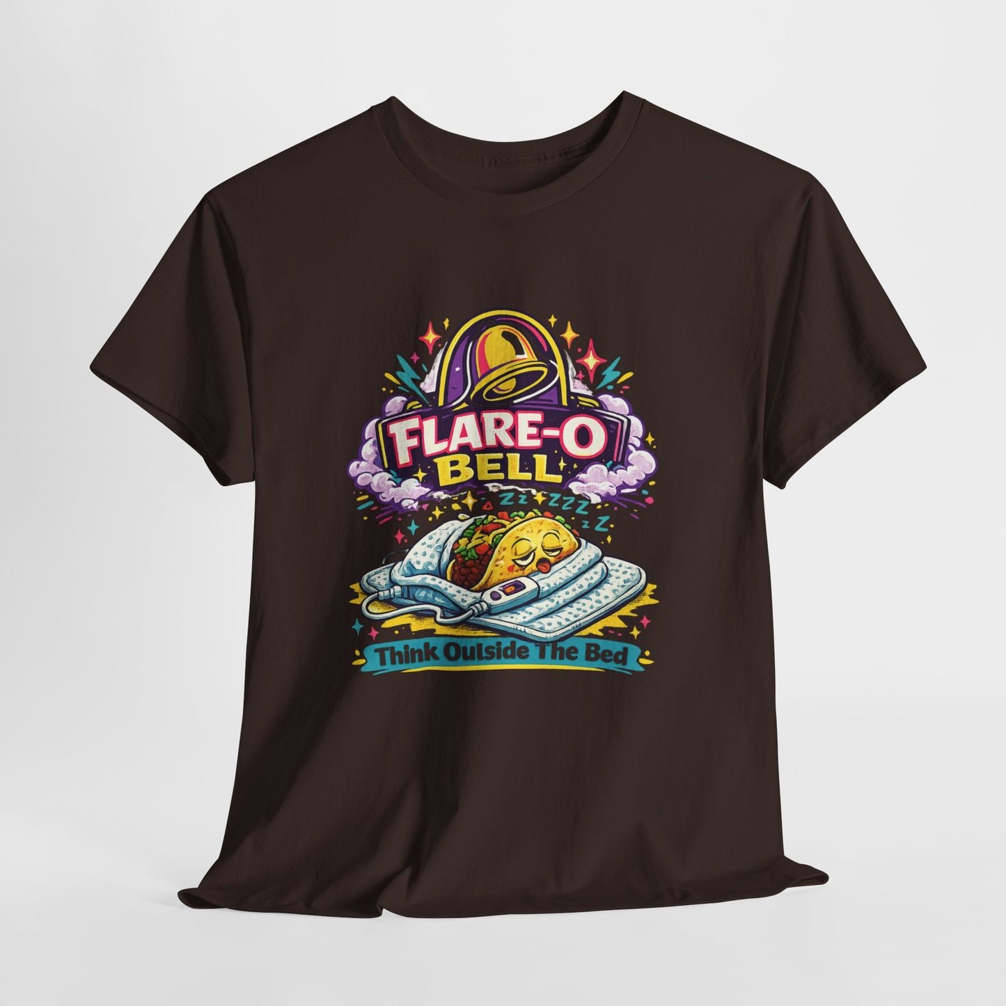 Flare-O Bell: Think Outside The Bed Retro Space Graphic Tee