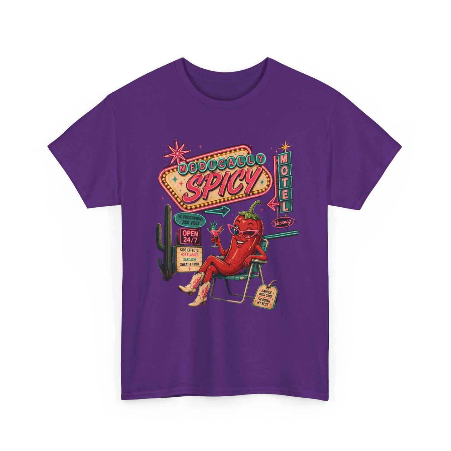 Medically Spicy T-Shirt — Retro Hot Pepper Diner Graphic Tee