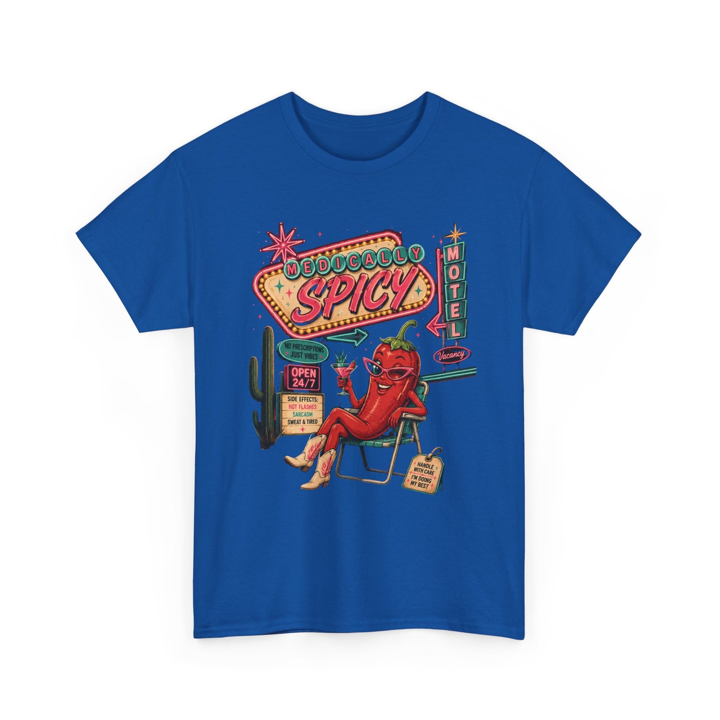 Medically Spicy T-Shirt — Retro Hot Pepper Diner Graphic Tee