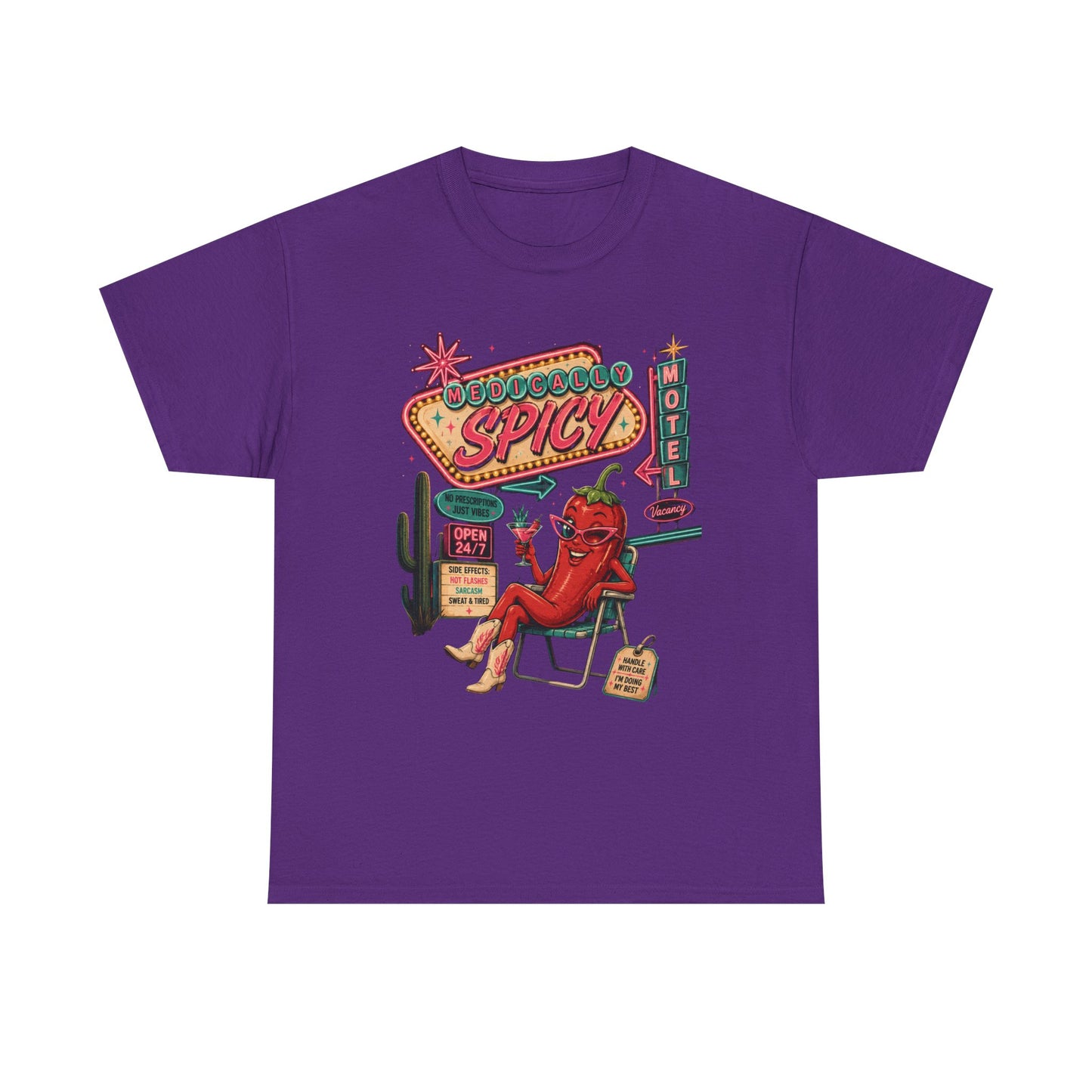 Medically Spicy T-Shirt — Retro Hot Pepper Diner Graphic Tee