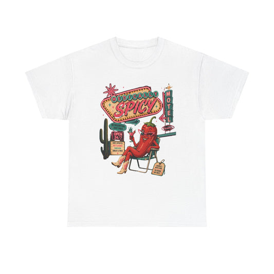 Medically Spicy T-Shirt — Retro Hot Pepper Diner Graphic Tee
