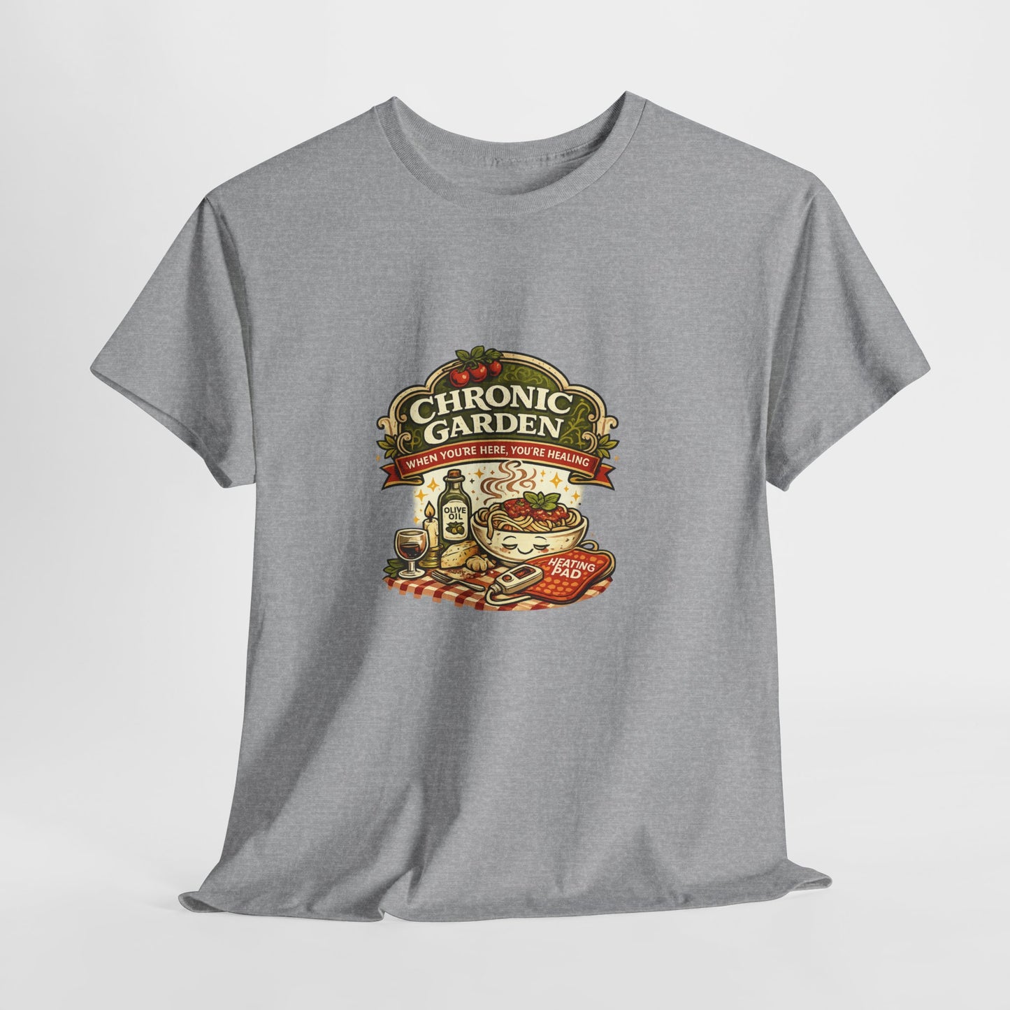 Chronic Garden Tee — Vintage Italian Food & Wine Graphic T-Shirt