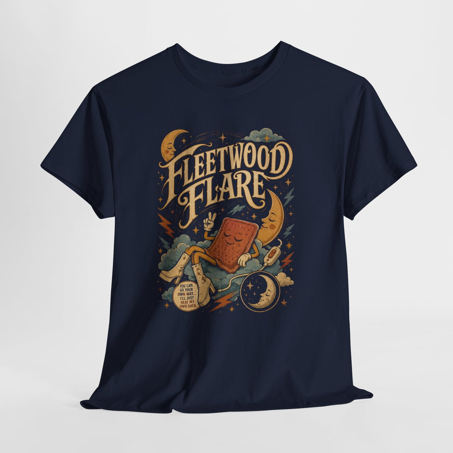 Fleetwood Flare – Celestial Spoonie Heating Pad Parody Design