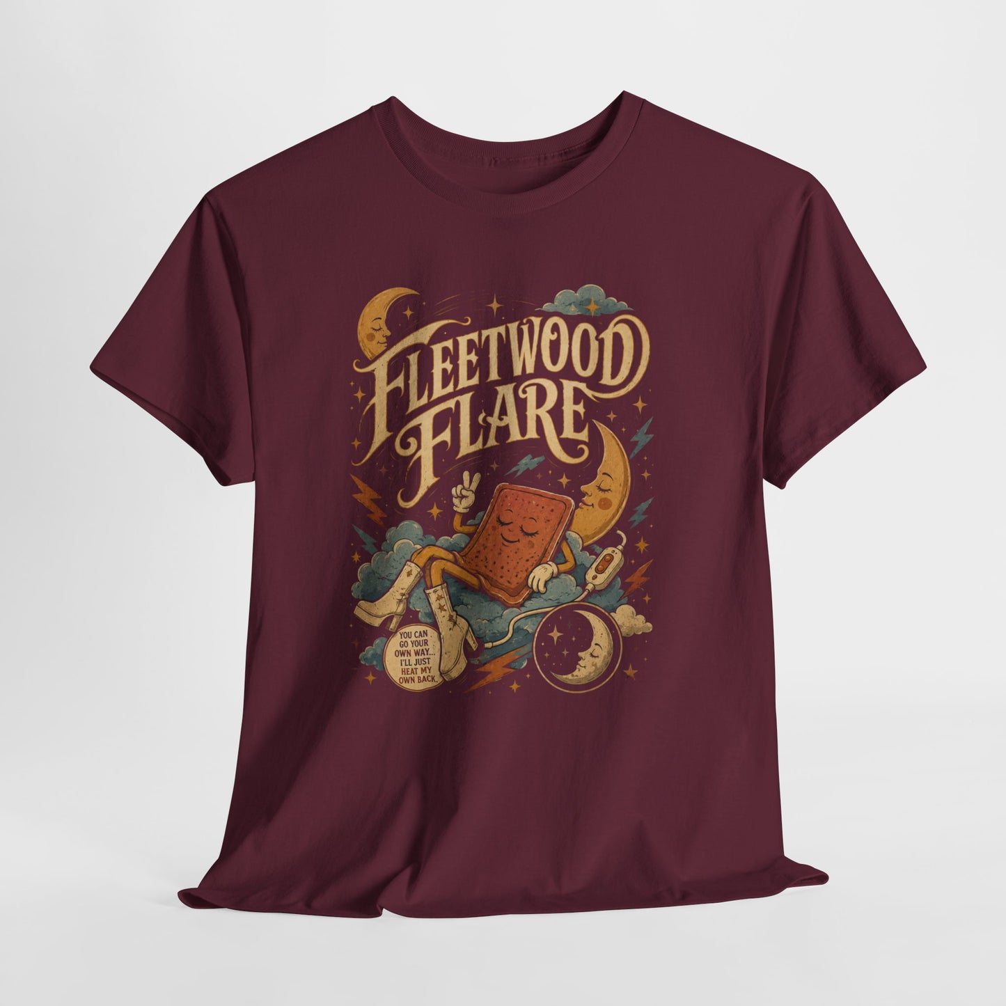 Fleetwood Flare – Celestial Spoonie Heating Pad Parody Design