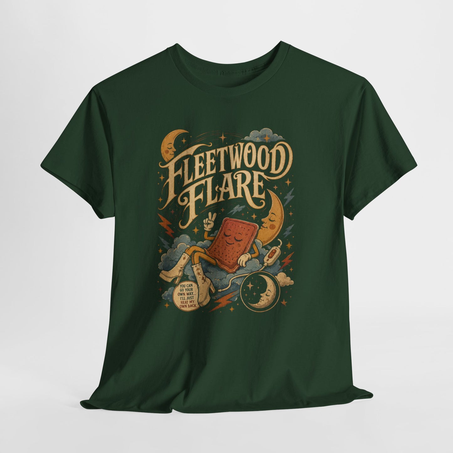 Fleetwood Flare – Celestial Spoonie Heating Pad Parody Design