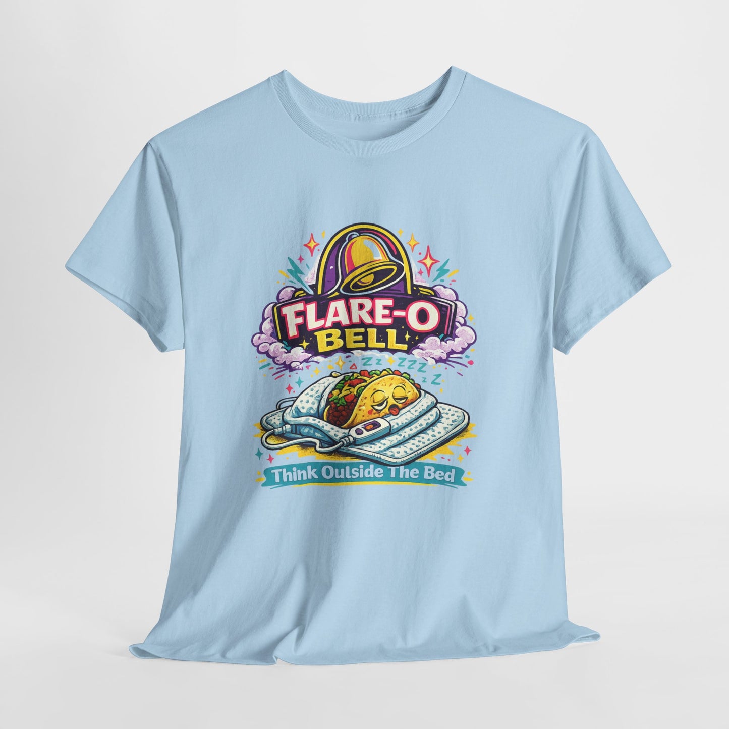Flare-O Bell: Think Outside The Bed Retro Space Graphic Tee