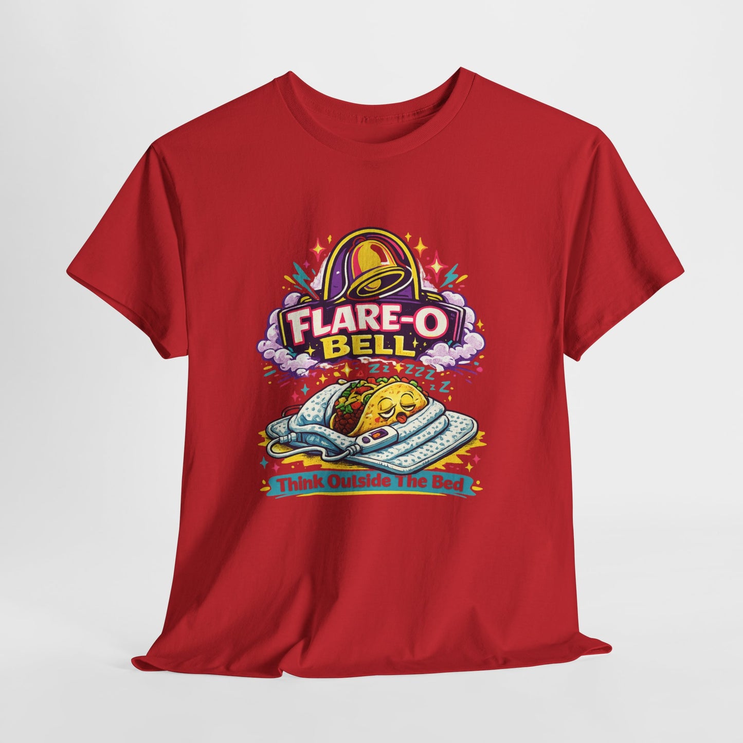Flare-O Bell: Think Outside The Bed Retro Space Graphic Tee