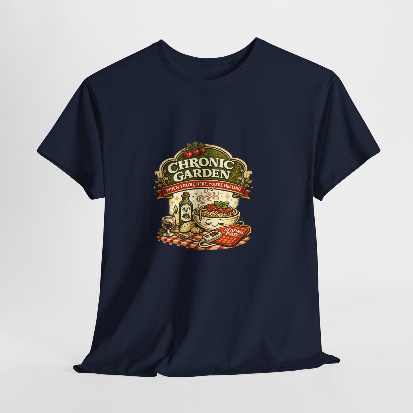 Chronic Garden Tee — Vintage Italian Food & Wine Graphic T-Shirt
