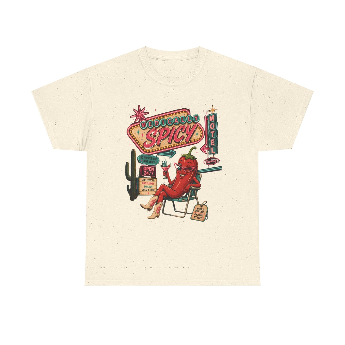 Medically Spicy T-Shirt — Retro Hot Pepper Diner Graphic Tee