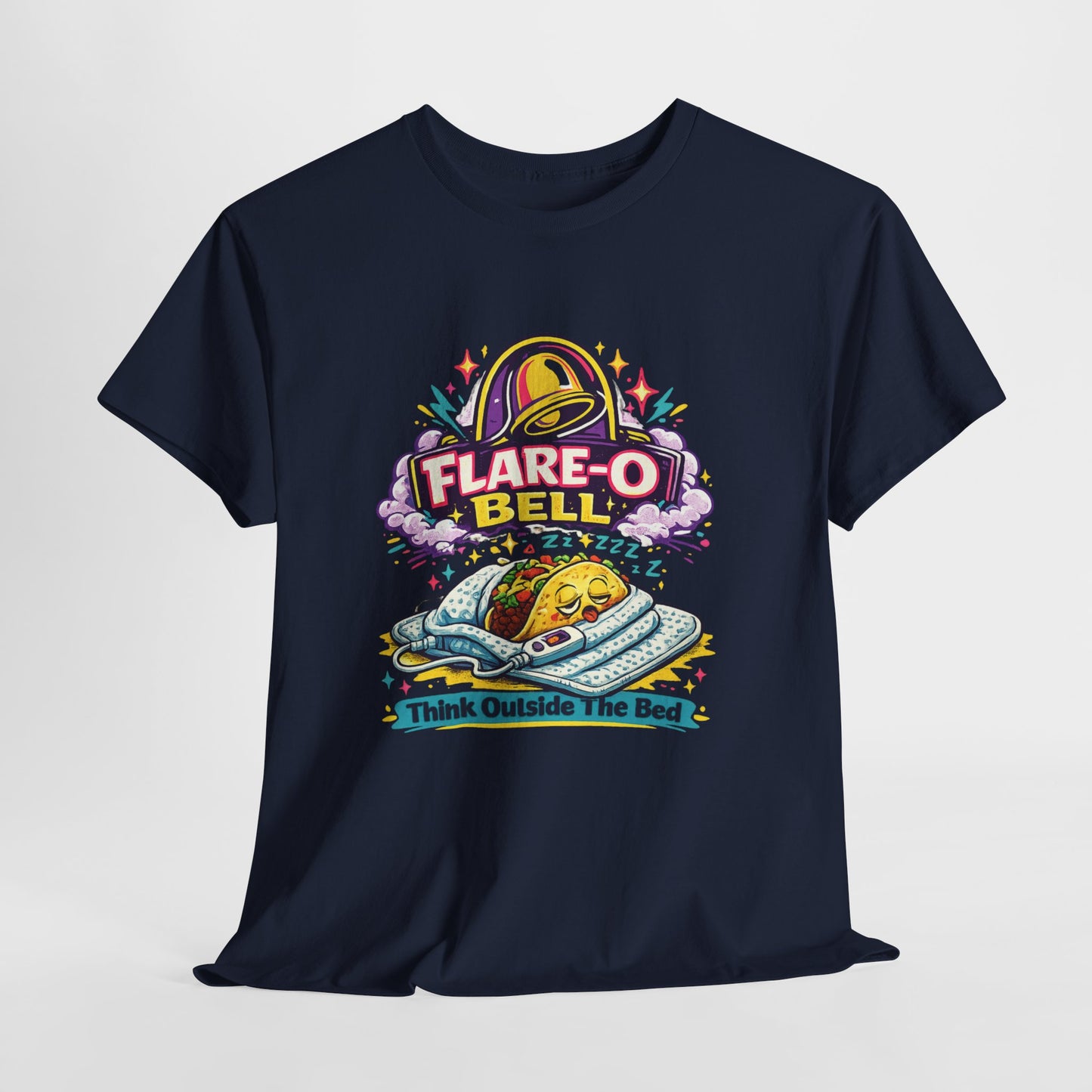 Flare-O Bell: Think Outside The Bed Retro Space Graphic Tee