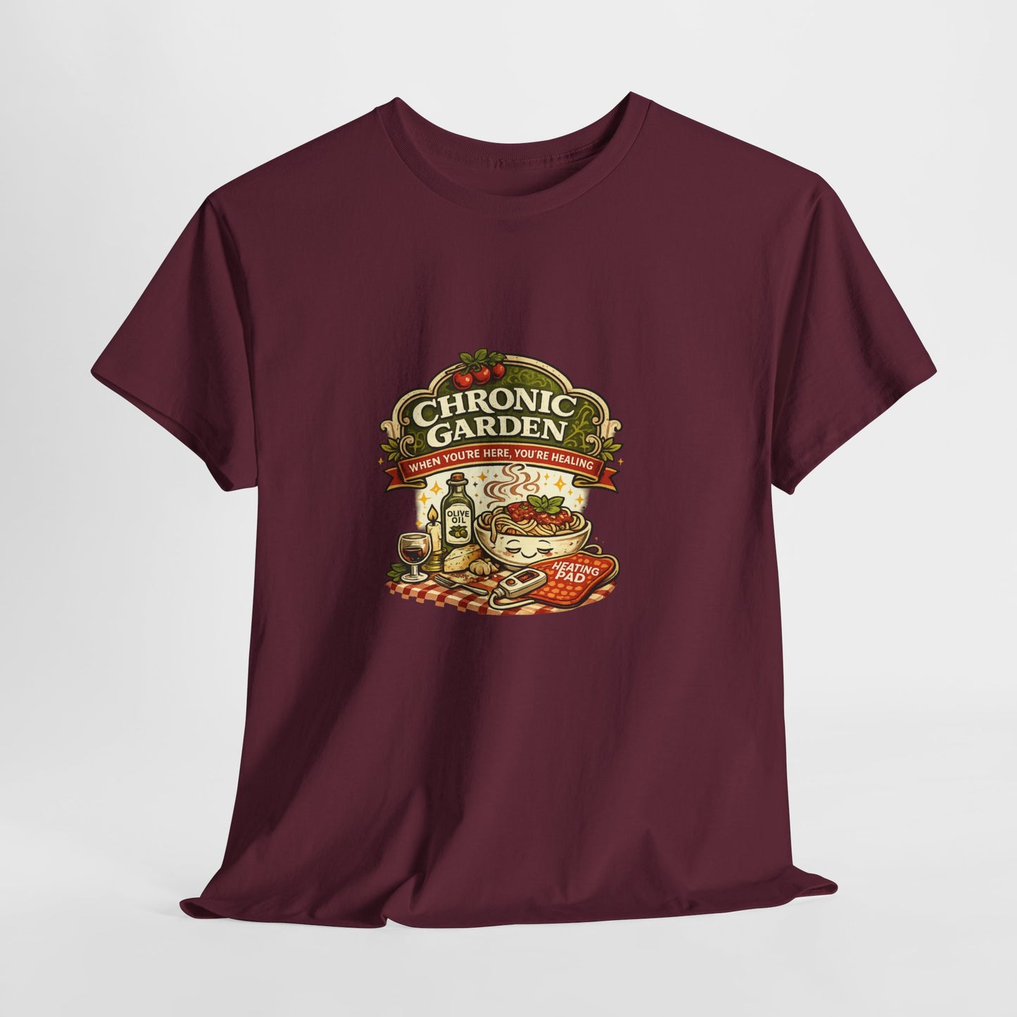 Chronic Garden Tee — Vintage Italian Food & Wine Graphic T-Shirt