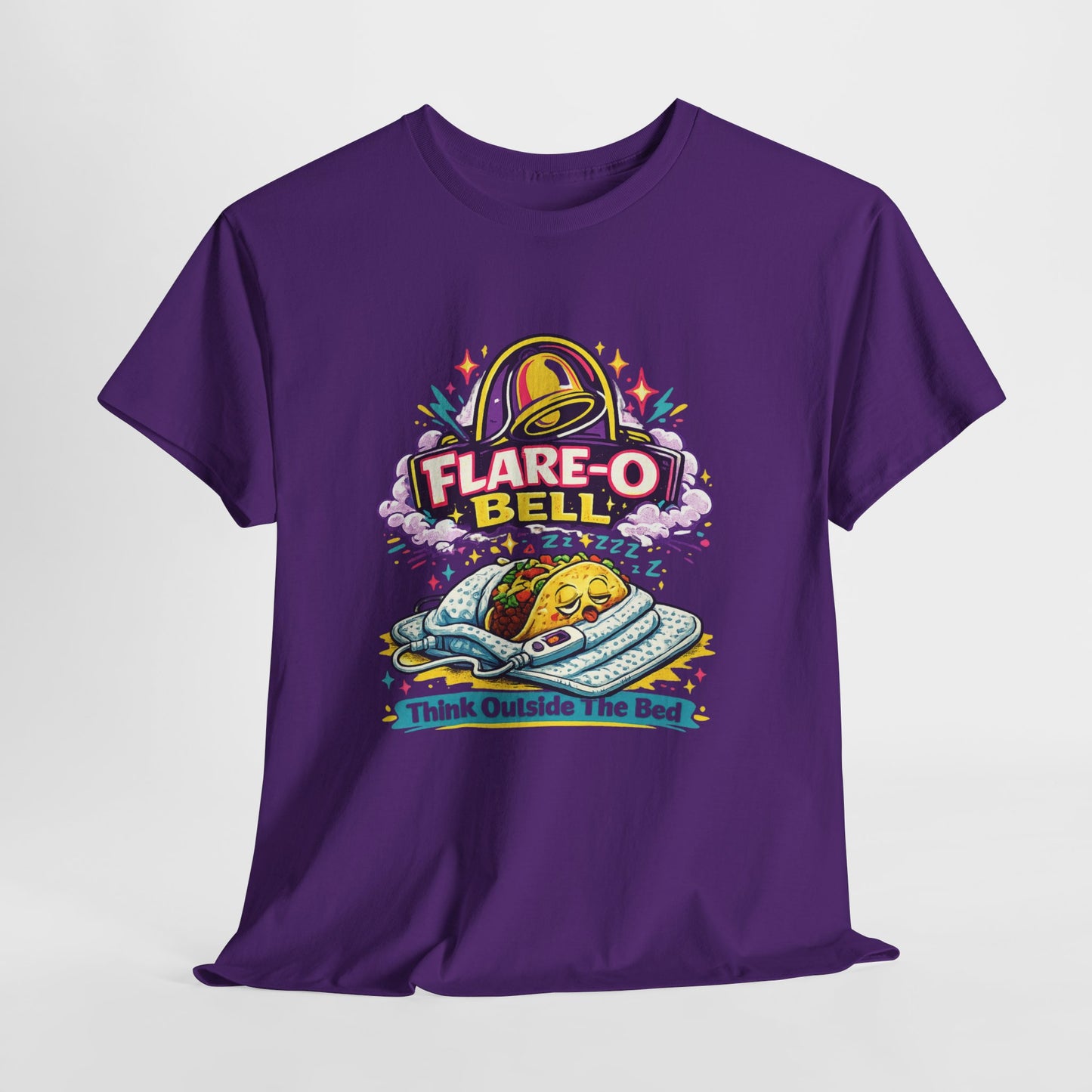 Flare-O Bell: Think Outside The Bed Retro Space Graphic Tee