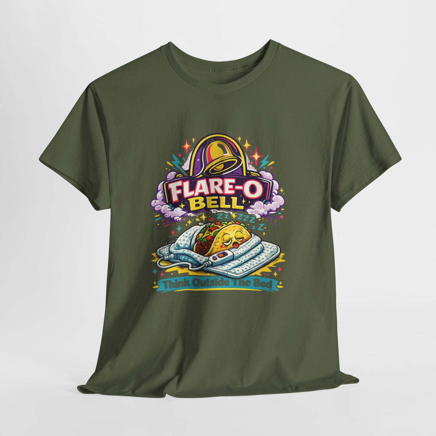 Flare-O Bell: Think Outside The Bed Retro Space Graphic Tee