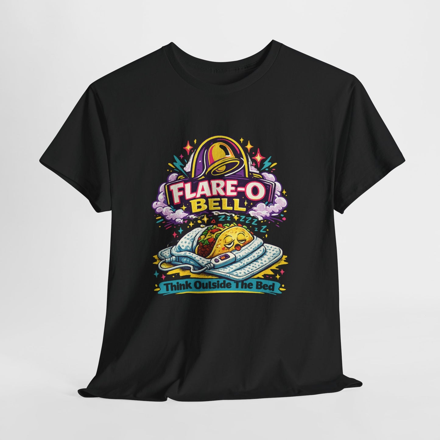 Flare-O Bell: Think Outside The Bed Retro Space Graphic Tee