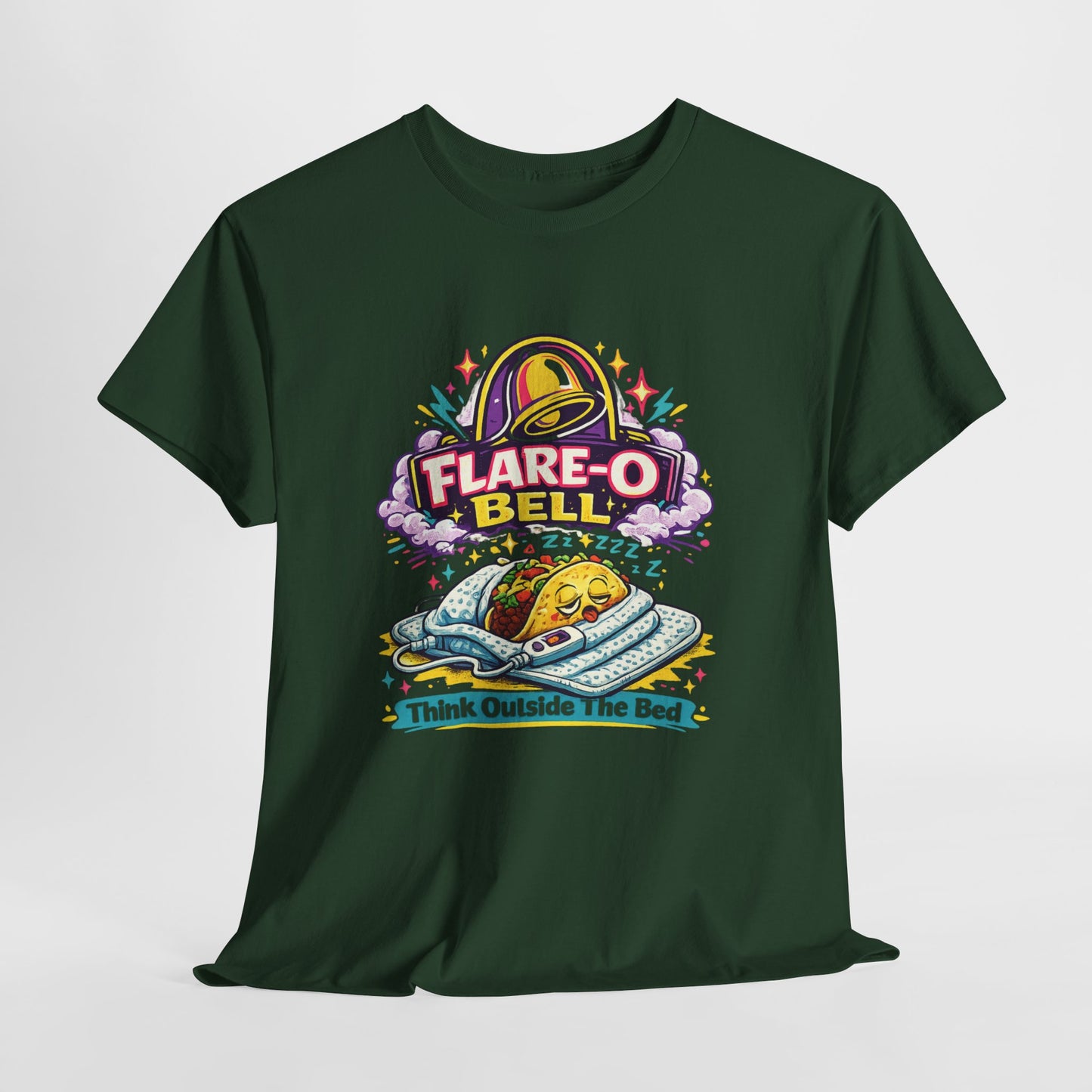 Flare-O Bell: Think Outside The Bed Retro Space Graphic Tee