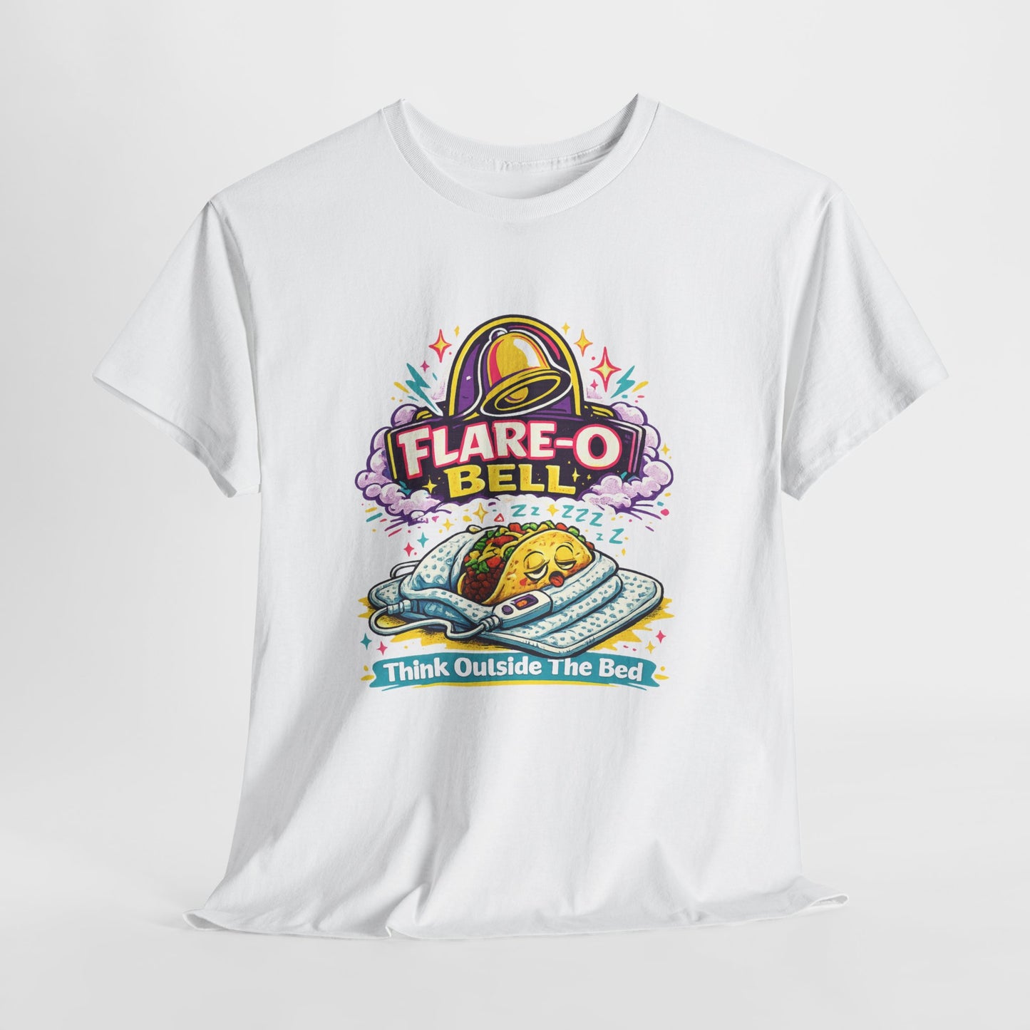 Flare-O Bell: Think Outside The Bed Retro Space Graphic Tee