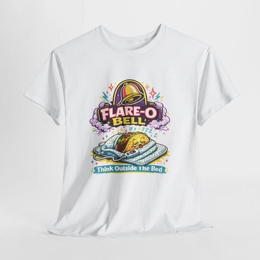 Flare-O Bell: Think Outside The Bed Retro Space Graphic Tee