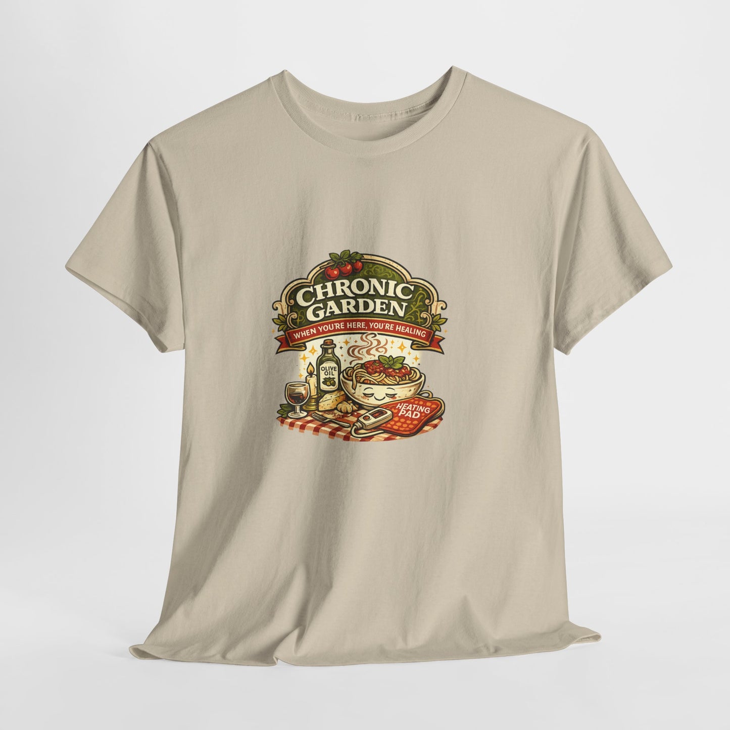 Chronic Garden Tee — Vintage Italian Food & Wine Graphic T-Shirt