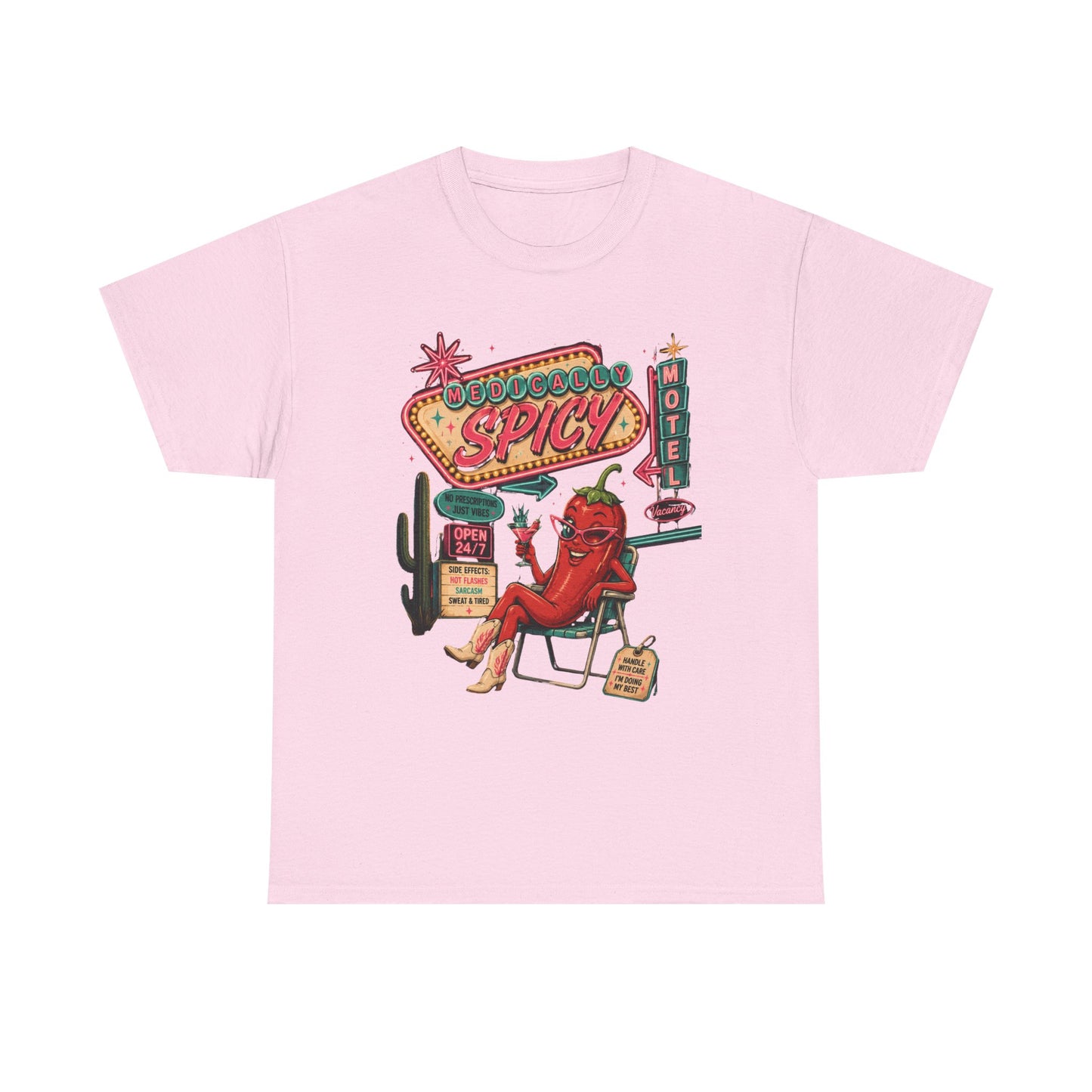 Medically Spicy T-Shirt — Retro Hot Pepper Diner Graphic Tee