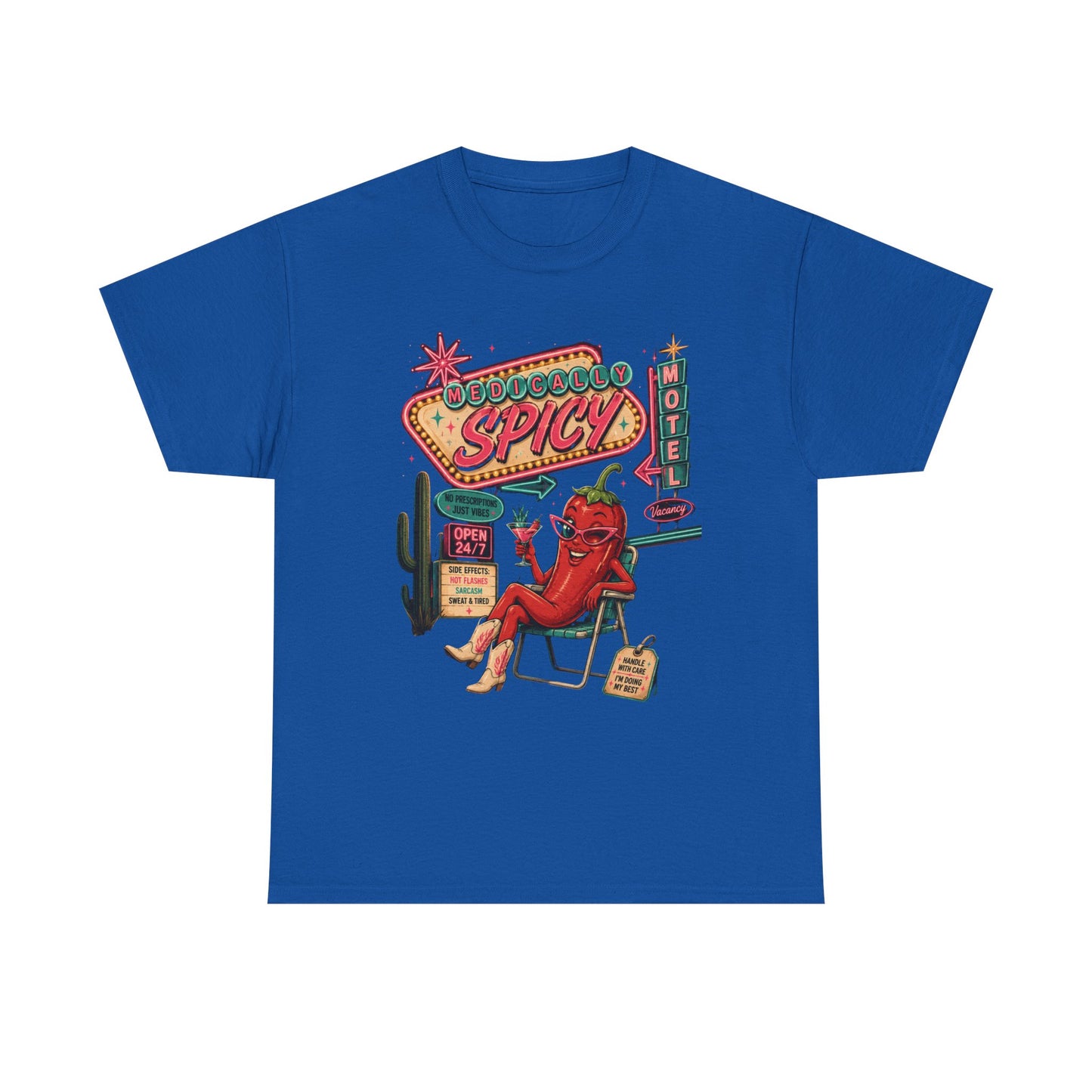 Medically Spicy T-Shirt — Retro Hot Pepper Diner Graphic Tee