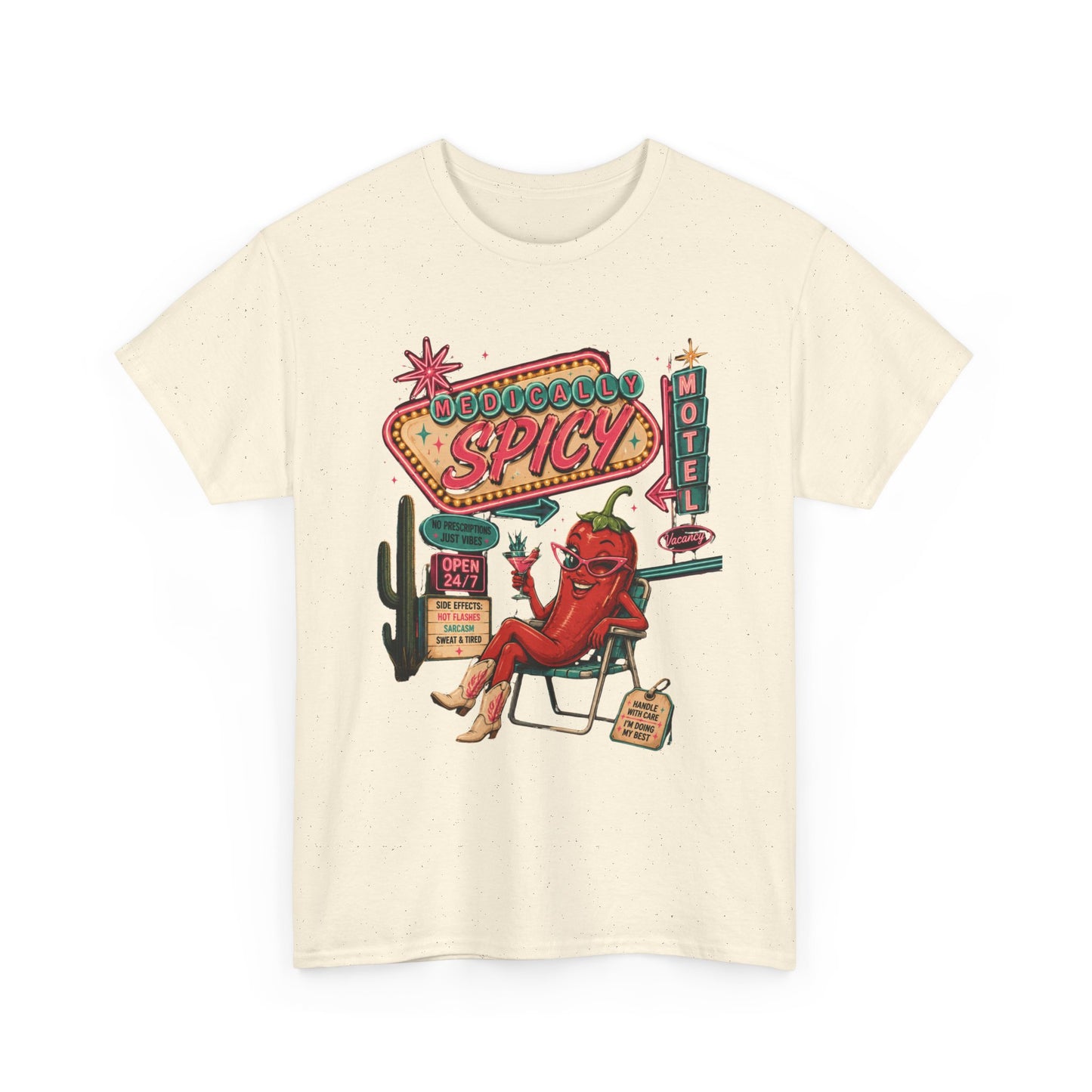 Medically Spicy T-Shirt — Retro Hot Pepper Diner Graphic Tee